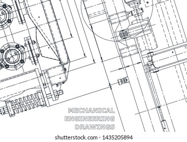 Vector engineering illustration. Cover, flyer, banner, background