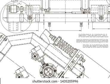 Vector engineering illustration. Cover, flyer, banner, background