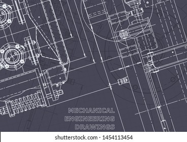Vector engineering illustration. Cover, flyer, banner, background