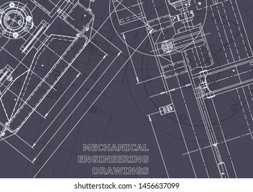 Vector engineering illustration. Cover, flyer, banner, background