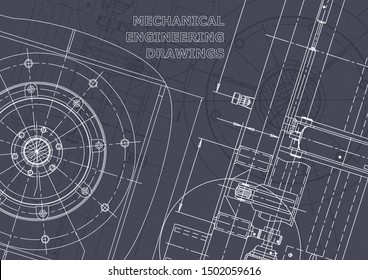 Vector engineering illustration. Cover, flyer, banner, background