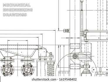 Vector engineering illustration. Cover, flyer, banner, background