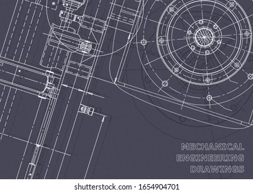 Vector engineering illustration. Cover, flyer, banner, background