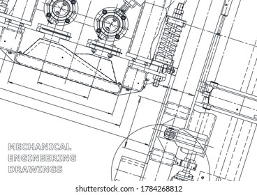 Ilustración de ingeniería de vectores. Portada, volante, pancarta, fondo