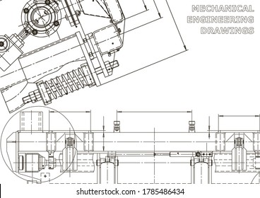 Vektorgrafik-Ingenieurgrafik. Abdeckung, Flyer, Banner, Hintergrund