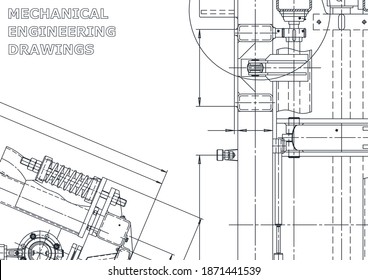 Ilustración de ingeniería de vectores. Portada, volante, pancarta, fondo