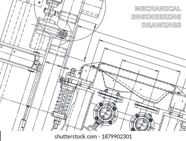 Vector engineering illustration. Cover, flyer, banner, background