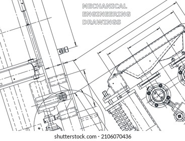 Ilustración de ingeniería de vectores. Portada, volante, pancarta, fondo