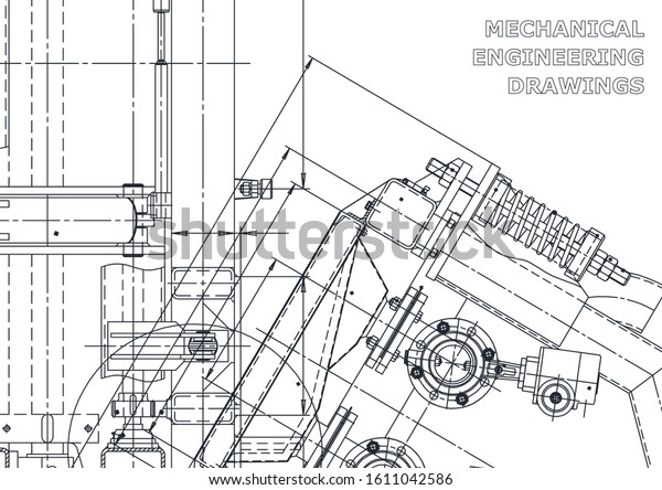 Vector Engineering Illustration Cover Flyer Banner Stock Vector ...