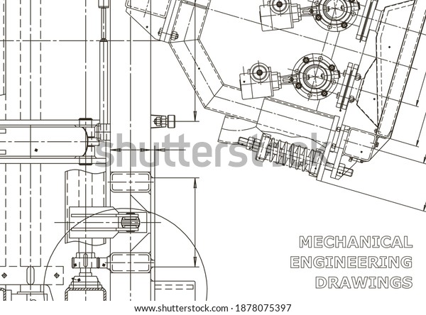 Vector Engineering Illustration Cover Flyer Banner Stock Vector ...