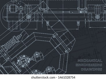 Vector engineering illustration. Mechanical. Instrument-making