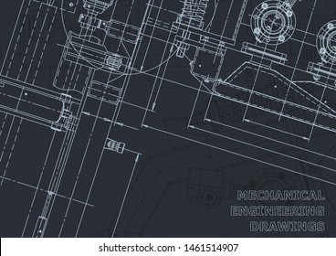 Vector engineering illustration. Mechanical. Instrument-making