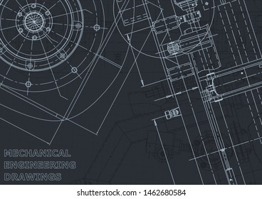 Vector engineering illustration. Mechanical. Instrument-making