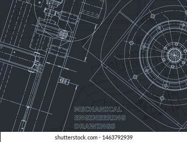 Vector engineering illustration. Mechanical. Instrument-making