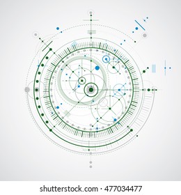 Vector engineering technological background, futuristic technical plan, mechanism. Mechanical scheme, abstract industrial design can be used as website background.