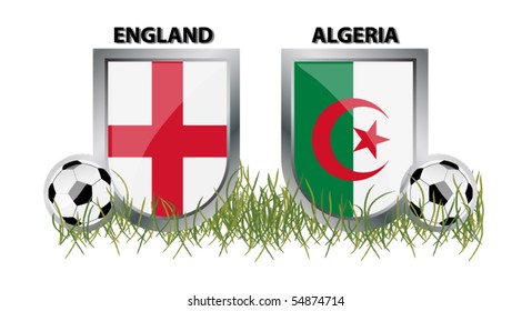 vector England vs Algeria