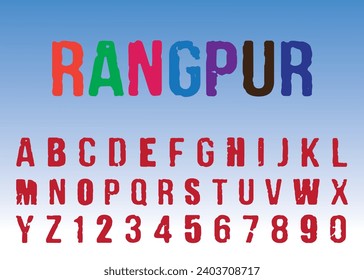 Vector English Letters Uppercase All Alphabet