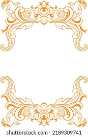 Vektorgrafikrahmen-Design für Fotorahmen oder Hochzeitseinladung