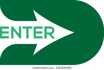 Vector enter and exit icon