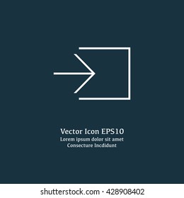Vector Enter Icon