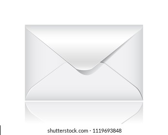 Vector envelope isolated on a white background.
