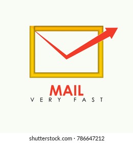 Vector of envelope, mail logo symbol or icon