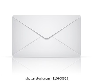 Vector envelope on white background. Eps 10