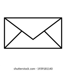 Vector Envelope Outline Icon Design
