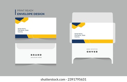vector Envelope template design.  vector illustration. Stationery Template Design Kit. 
