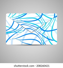 Vector envelope for your design, abstract Illustration.