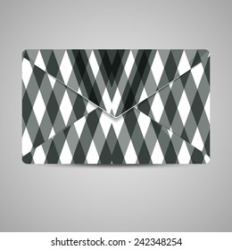 Vector envelope for your design, abstract Illustration.
