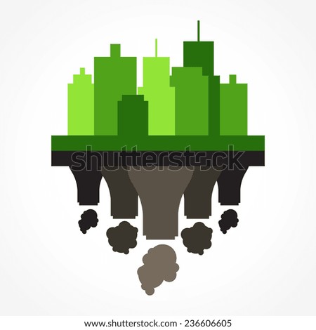 vector enviromental pollution for the industry 