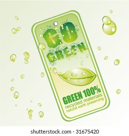VECTOR Environment Grunge Style Go Green Background