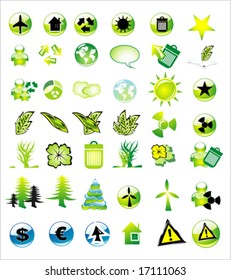 VECTOR Environment icons colletions (42 high detailed glossy icons)