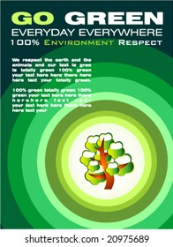 vector Environment Preserving Green Card template