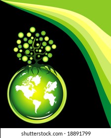 VECTOR Environment Saving and Nature Card background