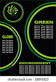 VECTOR Environment Saving and Nature Card background