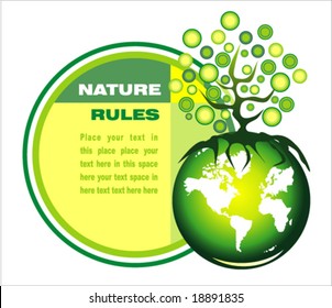 VECTOR Environment Saving and Nature Card background