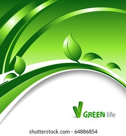 vector environmental background with copy space