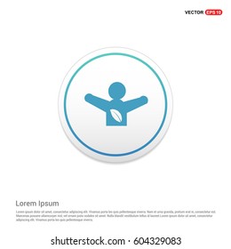 Vector environmental friendly man Icon