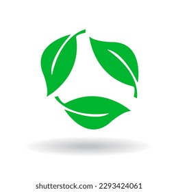 Vector environmental icons on white
