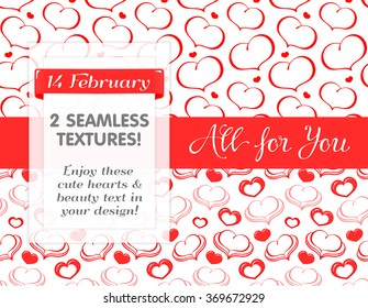 VECTOR eps 10. 2 Seamless textures! Good Lettering! 