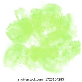 vector eps 10. abstract colorful splash on white background. green watercolor pattern 