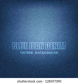 Vector EPS 10 - Blue Denim Texture Background