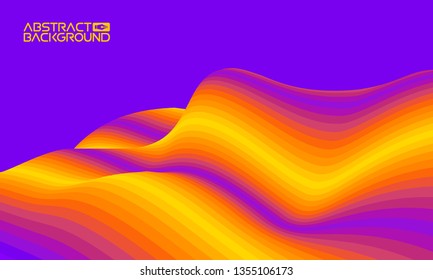 Vector EPS 10. Colorful wave background digital. Design of colour art texture. Shape background abstract brochure cover.
