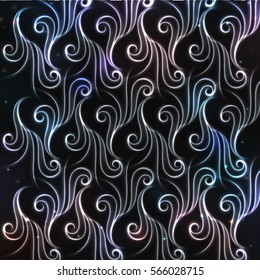 VECTOR eps 10. Glowing WAVES. Shining texture