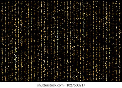Vector eps 10 golden confetti background decoration
