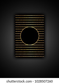 Vector eps 10 golden glitter banner background design