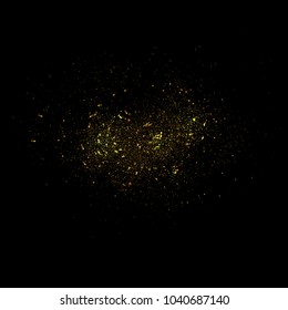 Vector eps 10 golden glitter dust background - Shutterstock ID 1040687140