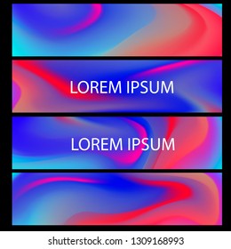 Vector EPS 10 Gradient Set. Different colors. Modern Smartphone screen, mobile app Template. Design for Wallpaper, background, banner, flyer, Social media post. 